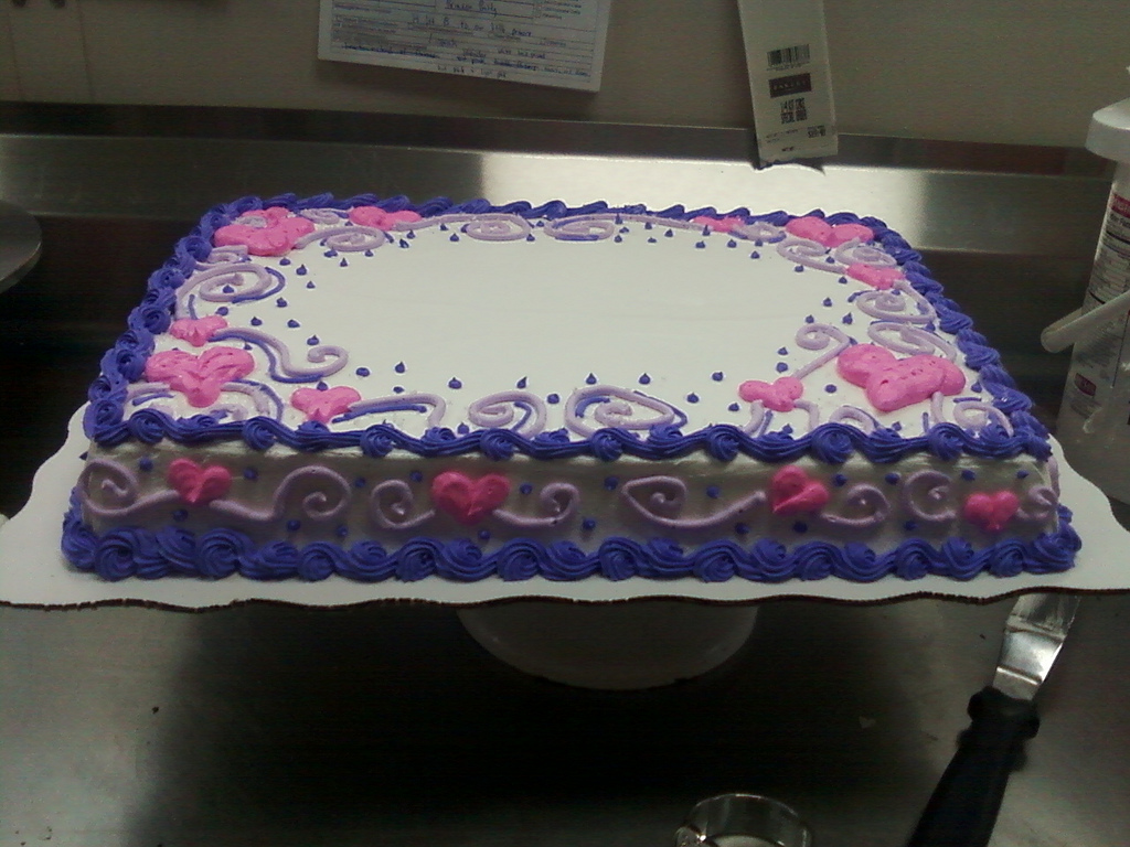 Pink and Purple Sheet Cakes