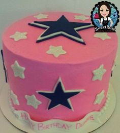 Pink Dallas Cowboys Cake