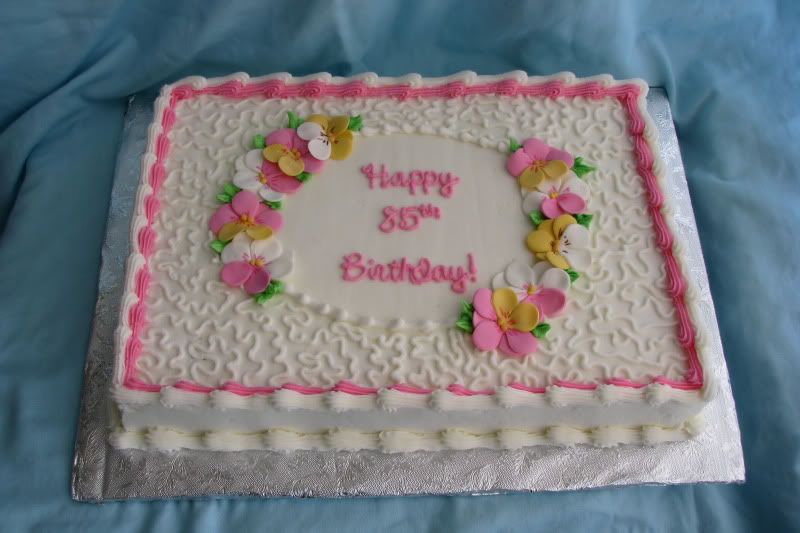 10 Photos of Pretty Birthday Sheet Cakes