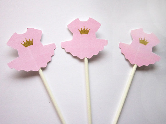 Princess Baby Shower Cupcake Toppers