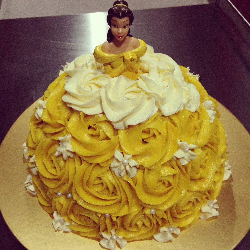 Princess Belle Doll Birthday Cake