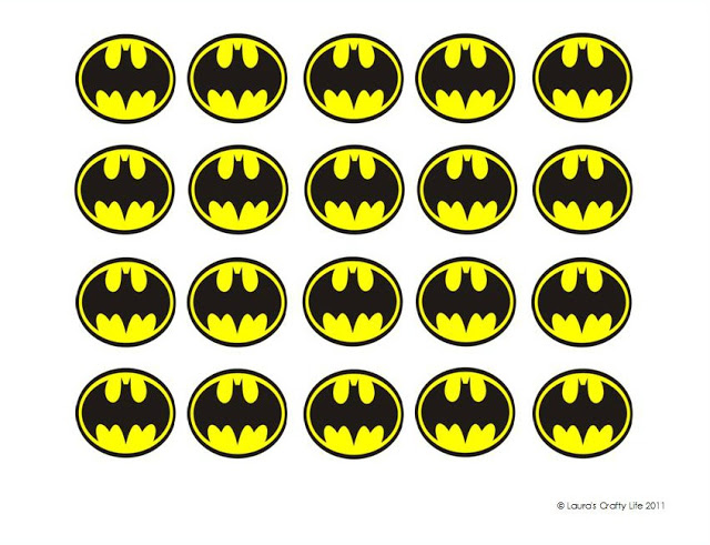 Printable Batman Cupcake Templates
