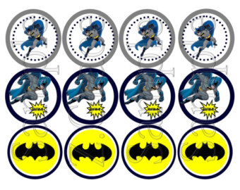 Printable Batman Cupcake Toppers