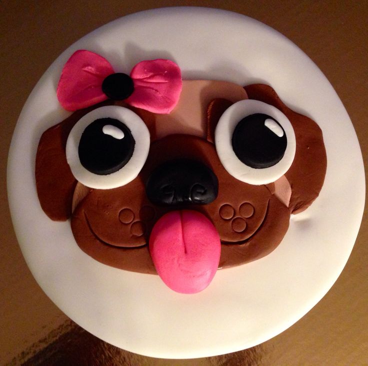 Pug Birthday Cake