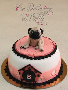 Pug Birthday Cake