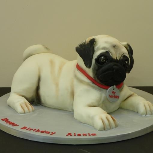 Pug Birthday Cake