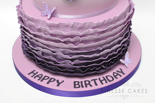 Purple 30th Birthday Cake