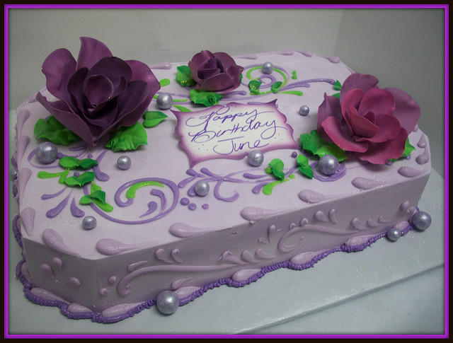 Purple Sheet Cake