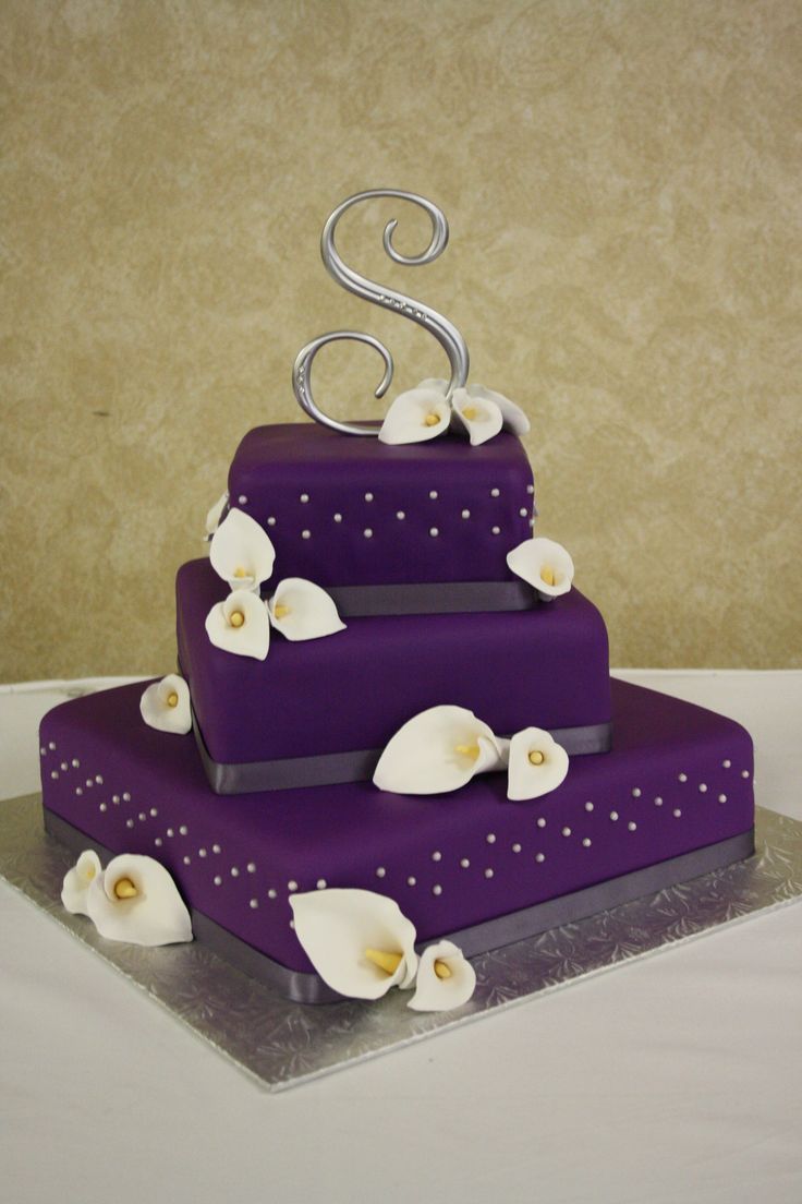 Purple Wedding Cake