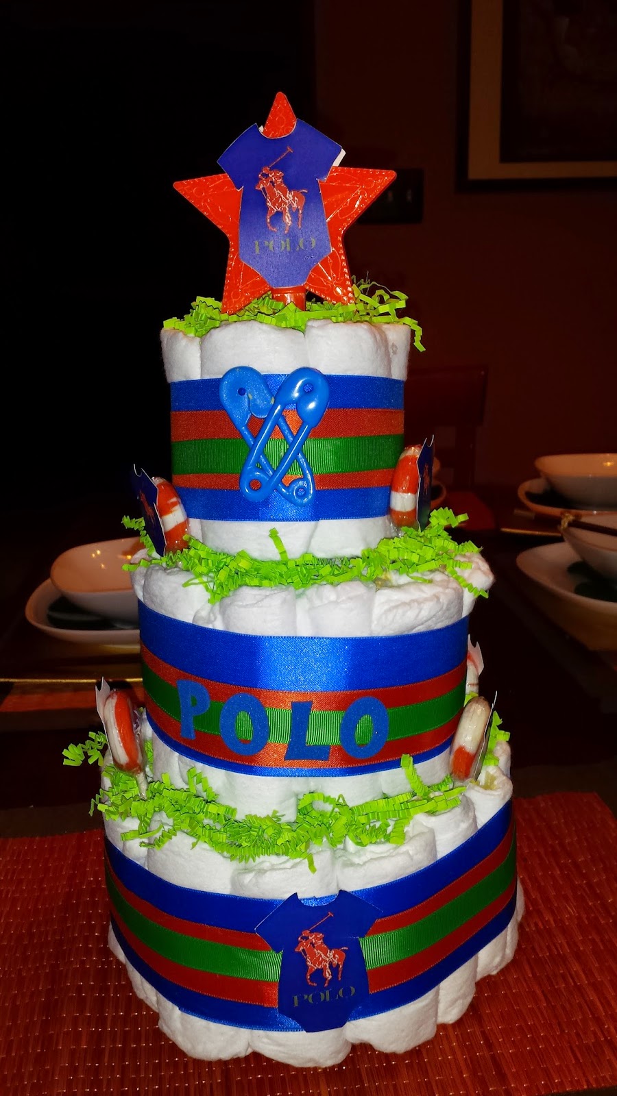 Ralph Lauren Diaper Cake