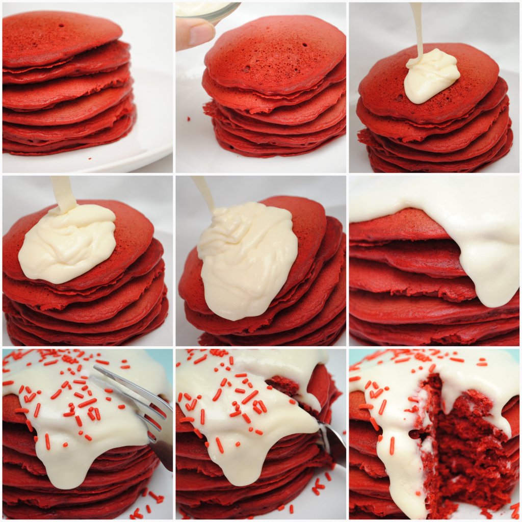 Red Velvet Pancakes