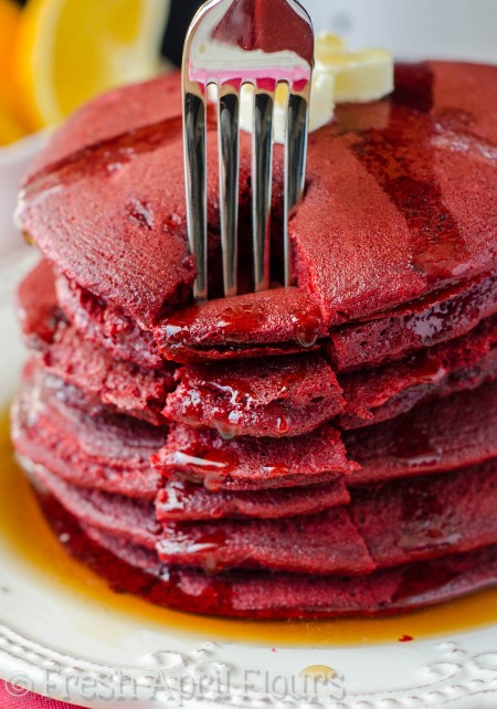 Red Velvet Pancakes