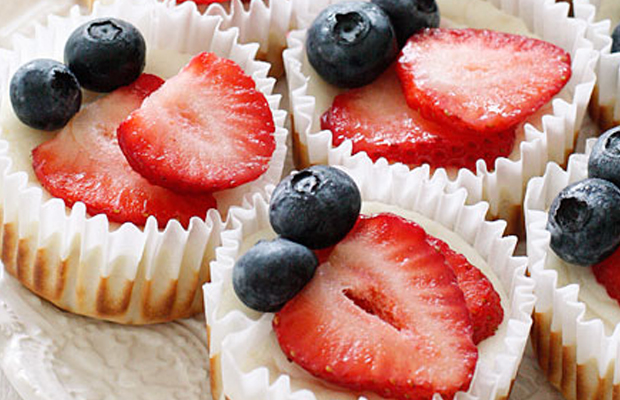 Red White and Blueberry Cheesecake