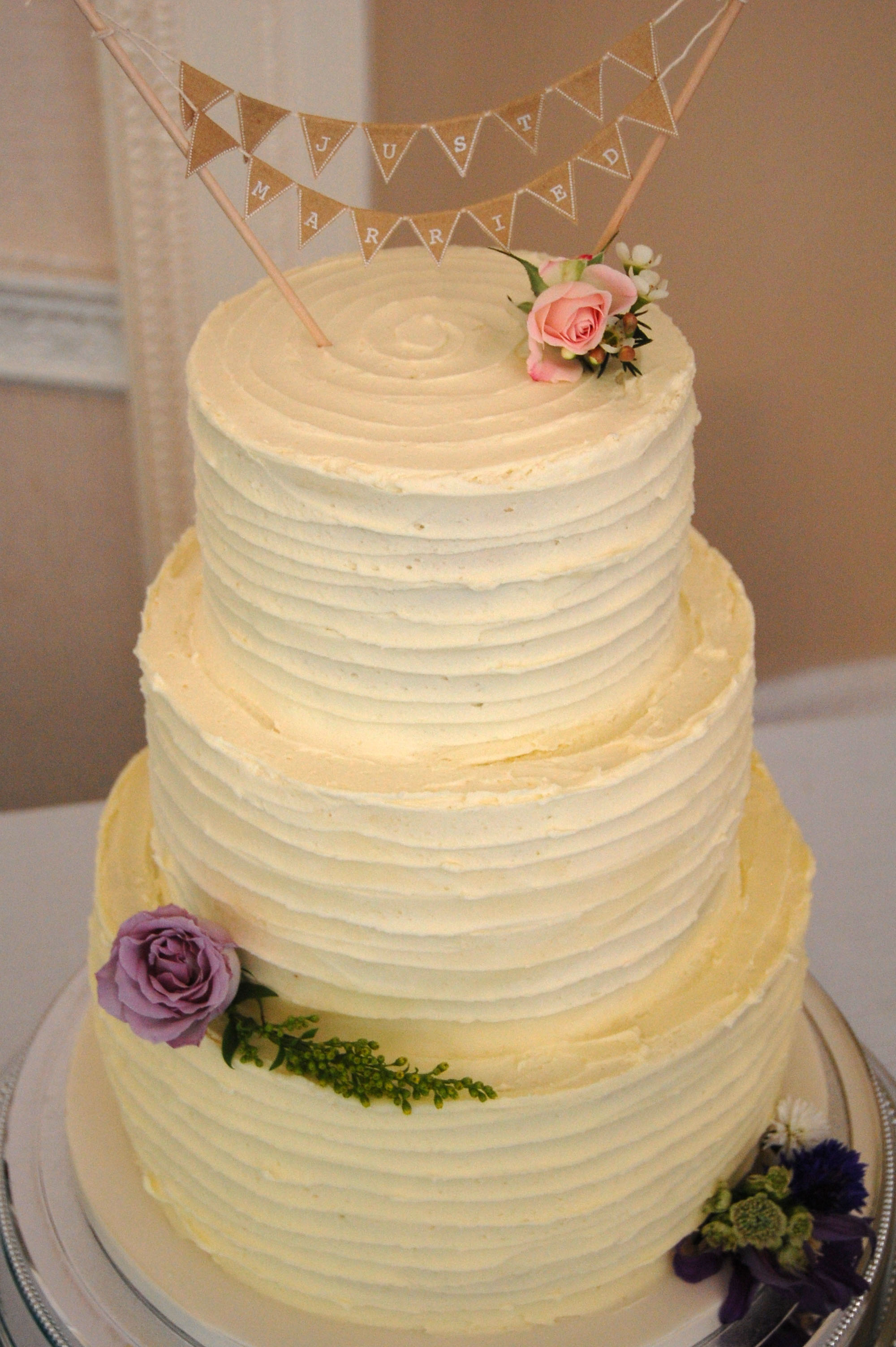 Rustic Buttercream Wedding Cake