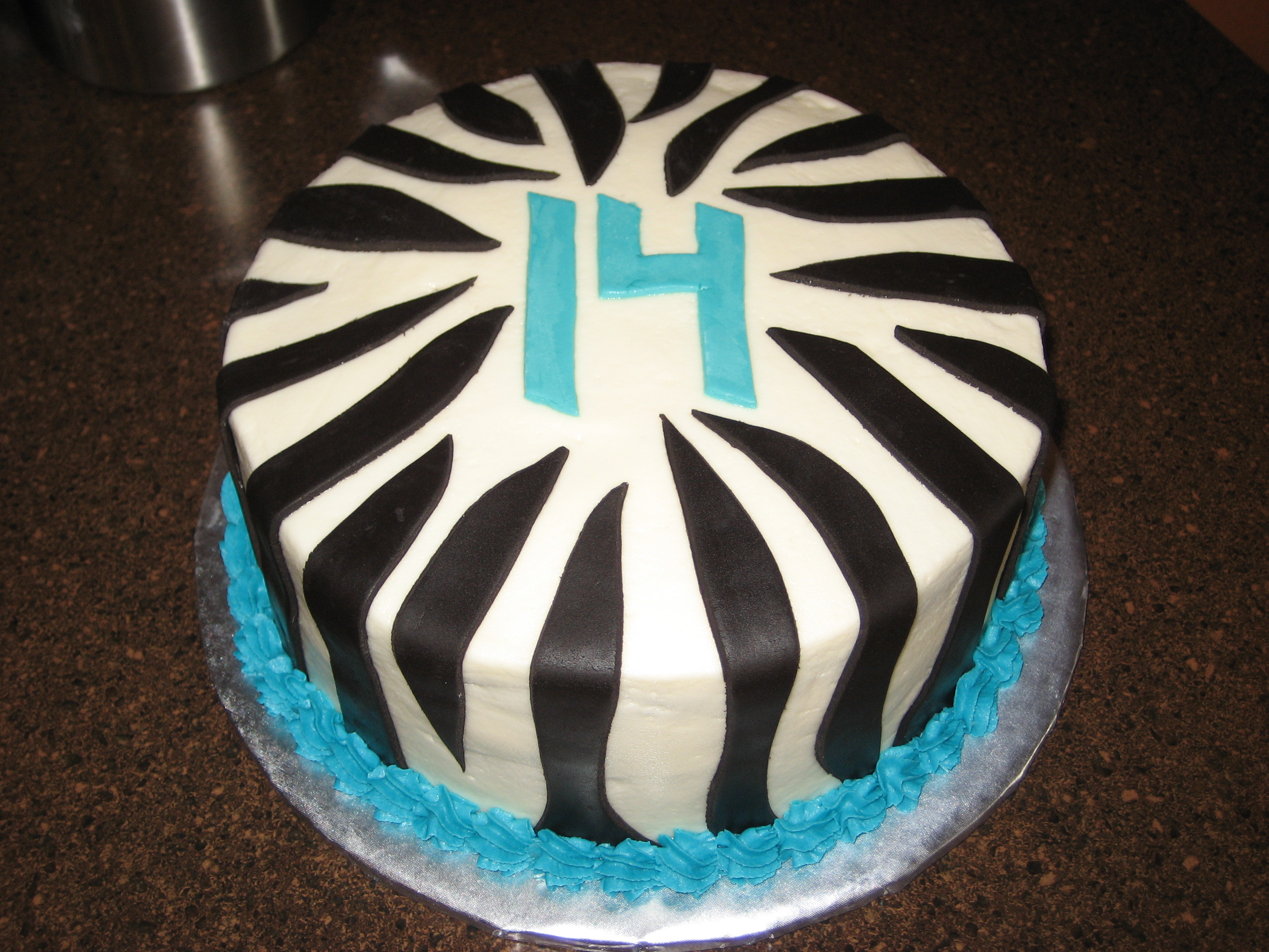 Sheet Zebra Birthday Cakes for Girls