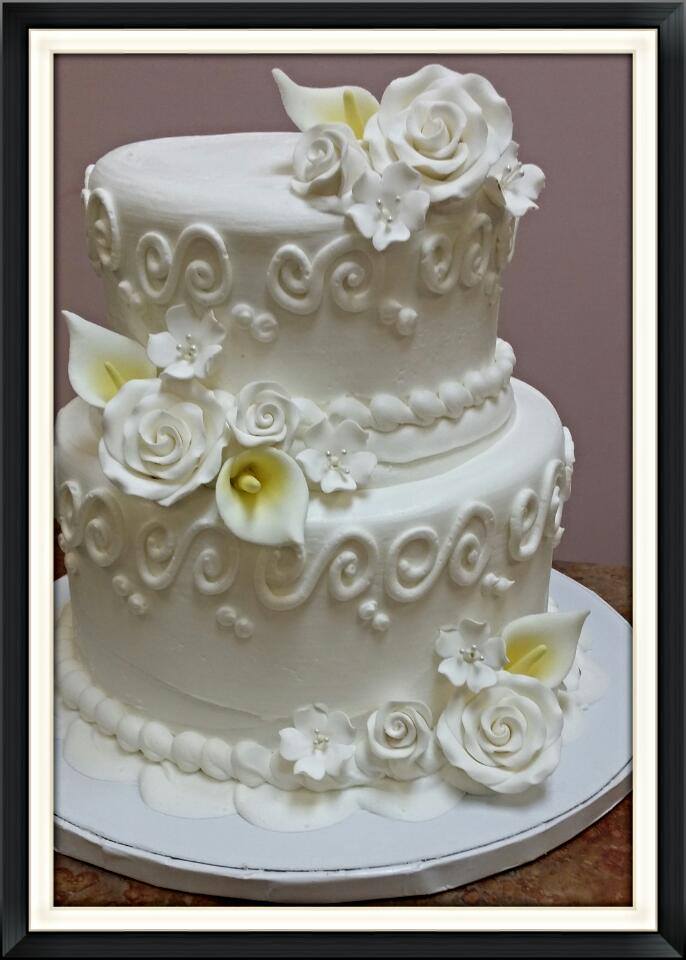 Smoky Mountain Wedding Cake