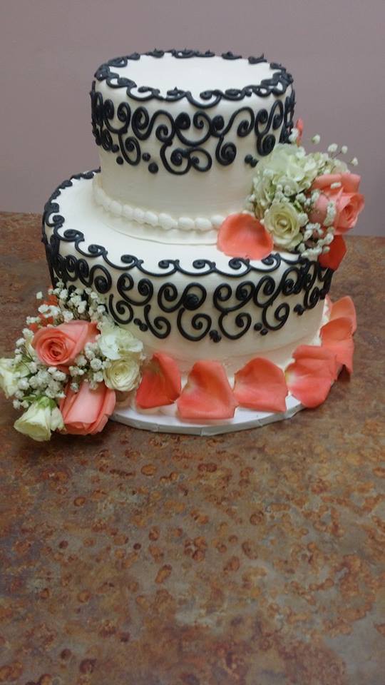 Smoky Mountain Wedding Cake