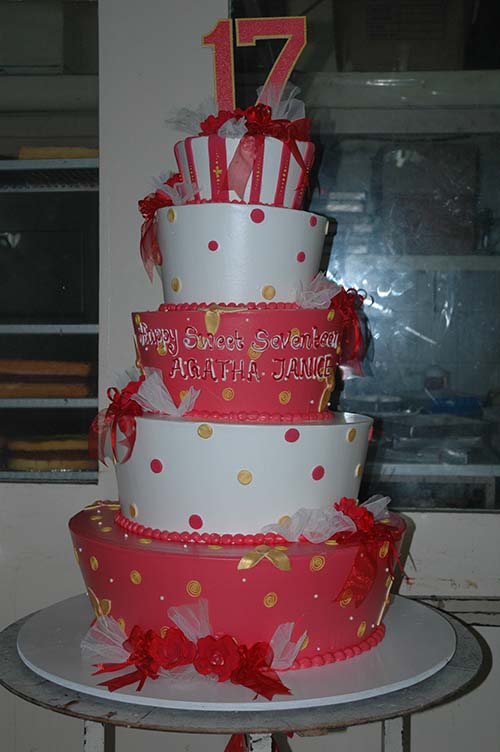 Sweet Seventeen Birthday Cake