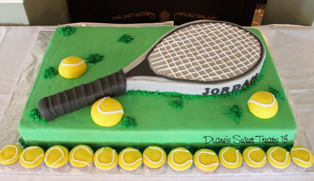 Tennis Racket Birthday Cake