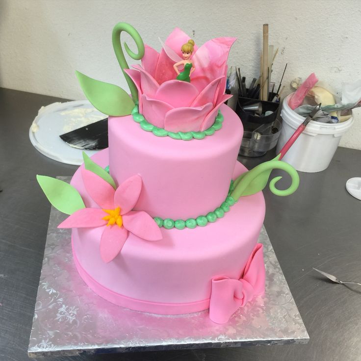 Tinker Bell Baby Shower Cake