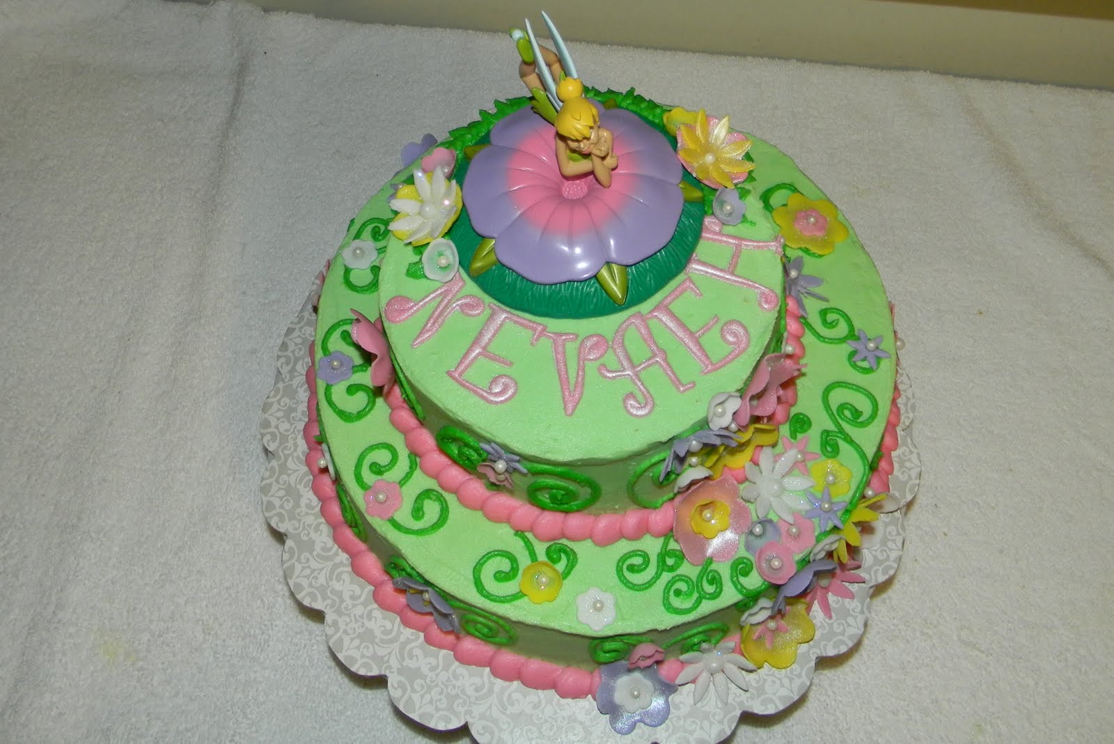 12 Photos of Tinker Bell Baby Shower Cakes