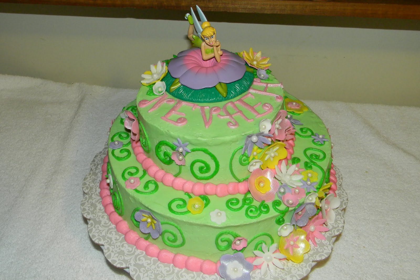 Tinkerbell Baby Shower Cake