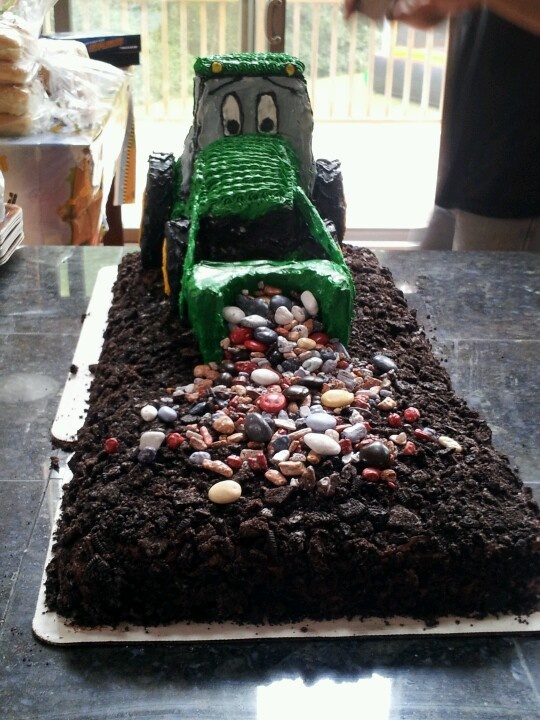 Tractor 2nd Birthday Cake