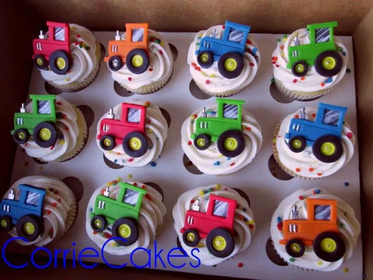 Tractor Cupcake