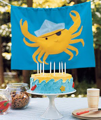 Under the Sea Birthday Party Cake