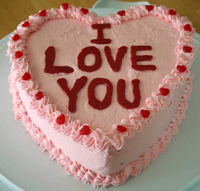 Valentine Heart Birthday Cake