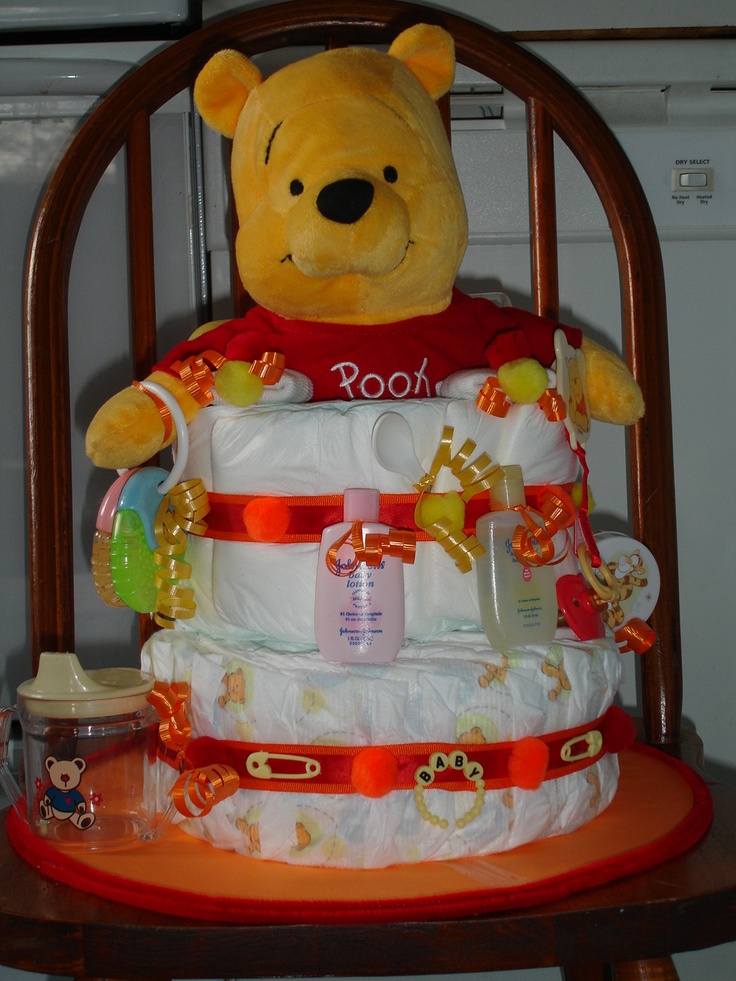 Winnie Pooh Diaper Cake