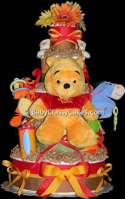 Winnie the Pooh Diaper Cake