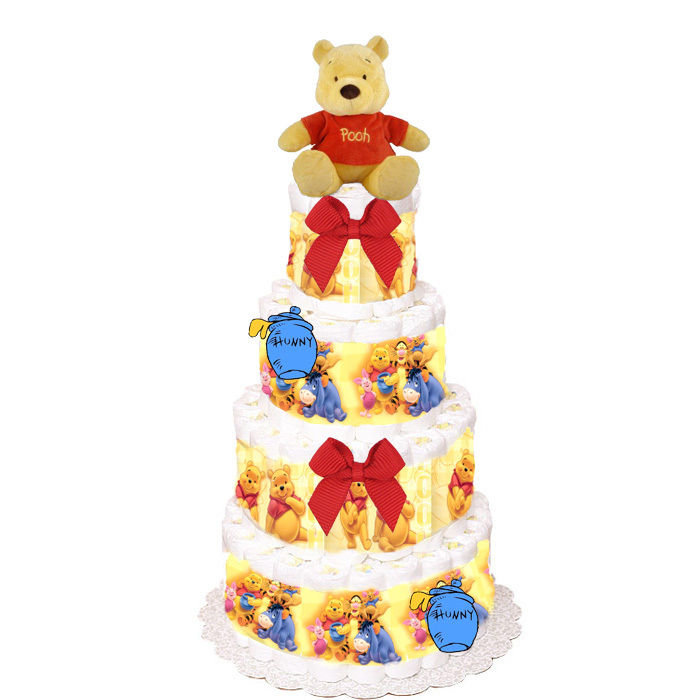 Winnie the Pooh Diaper Cake