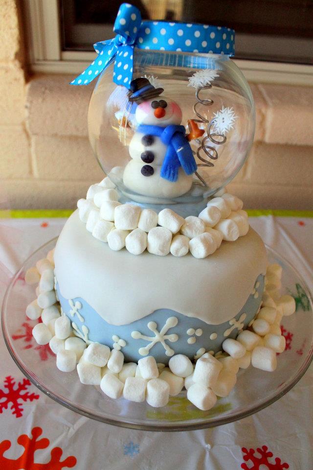 9 Photos of Christmas Snowmen With Baby Cakes