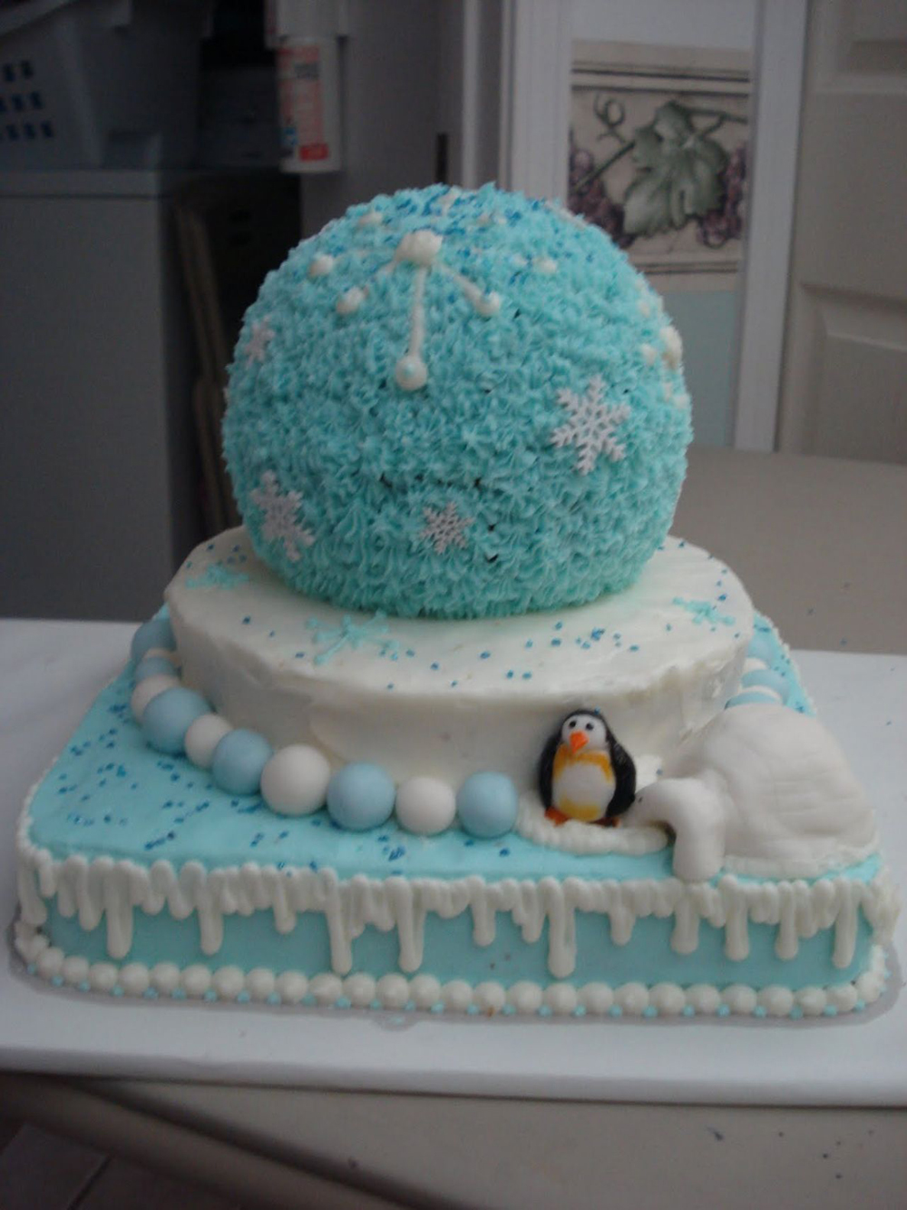 Winter Wonderland Birthday Cake