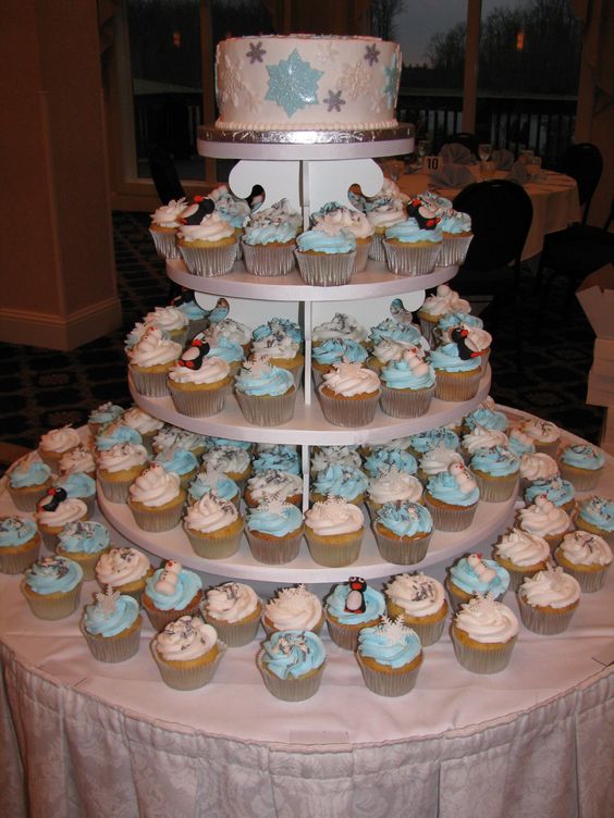 Winter Wonderland Sweet 16 Cupcake Ideas