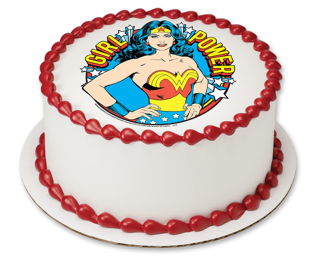 Wonder Woman Birthday Sheet Cake