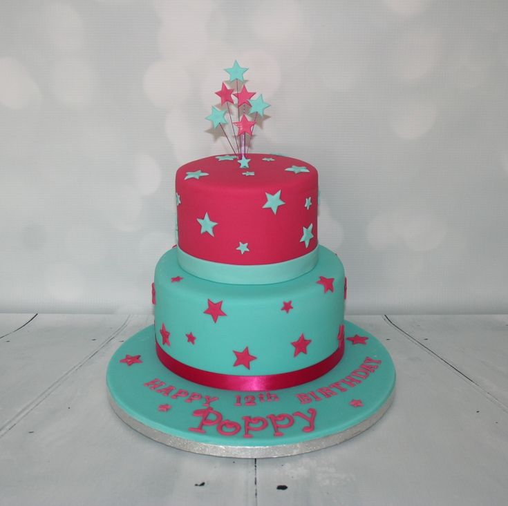 2 Tier Birthday Cake