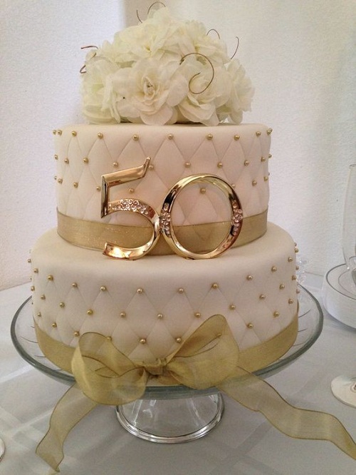 50th Wedding Anniversary Cake