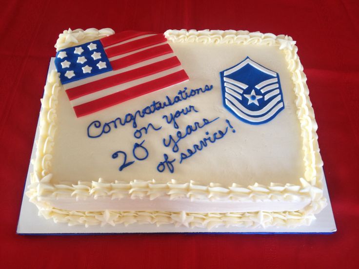 Air Force Retirement Cake