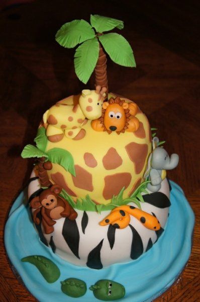 Animal Birthday Cake