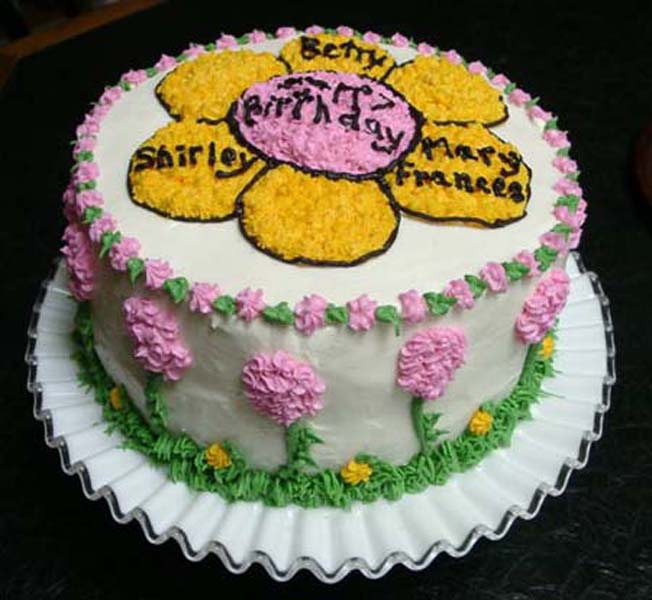 April Showers Bring May Flowers Cake