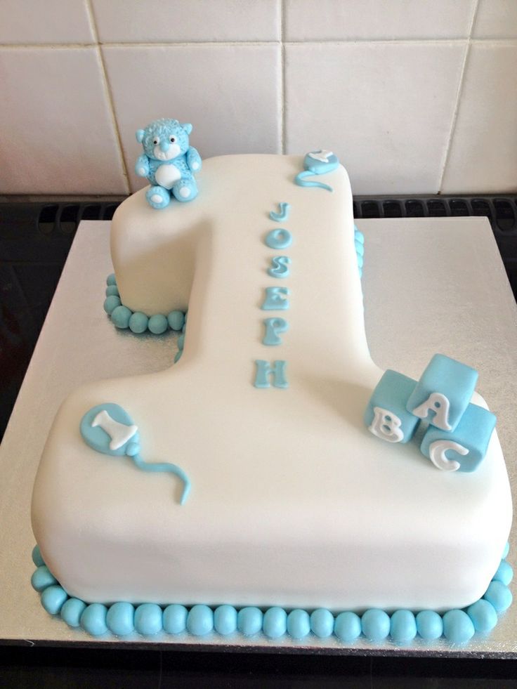 Baby Boy First Birthday Cakes Number 1