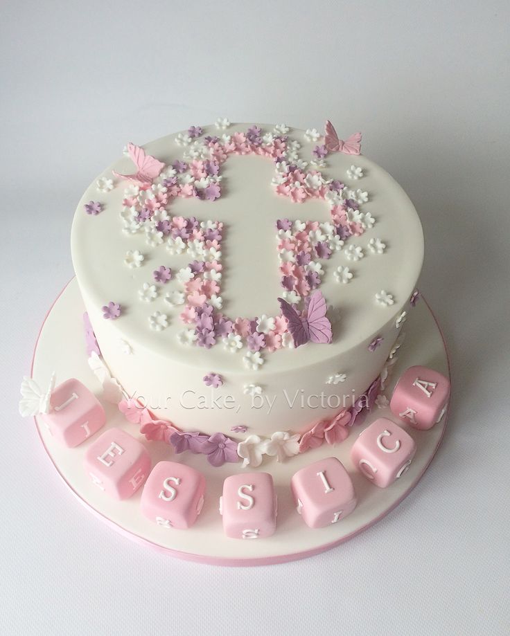 Baby Girl Christening Cake Ideas