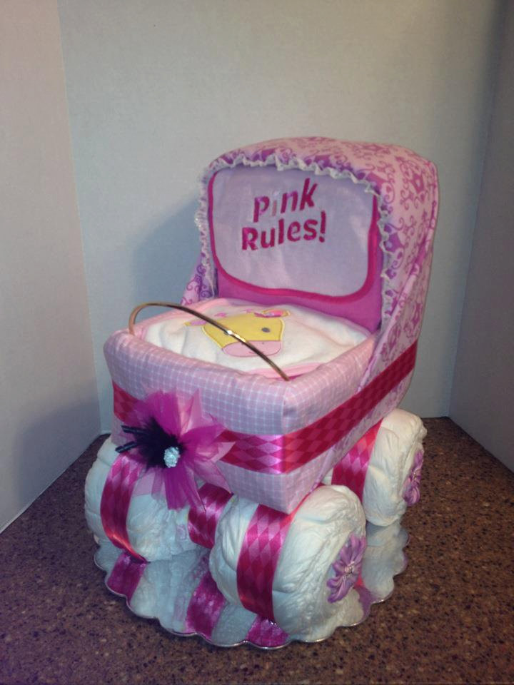 Baby Stroller Diaper Cake