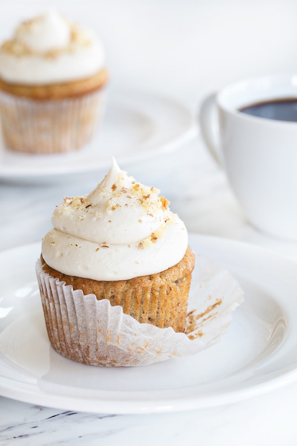 Banana Cupcakes with Cream Cheese Frosting