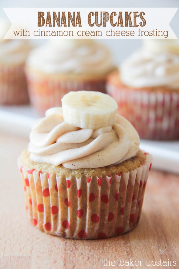 Banana Cupcakes with Cream Cheese Frosting