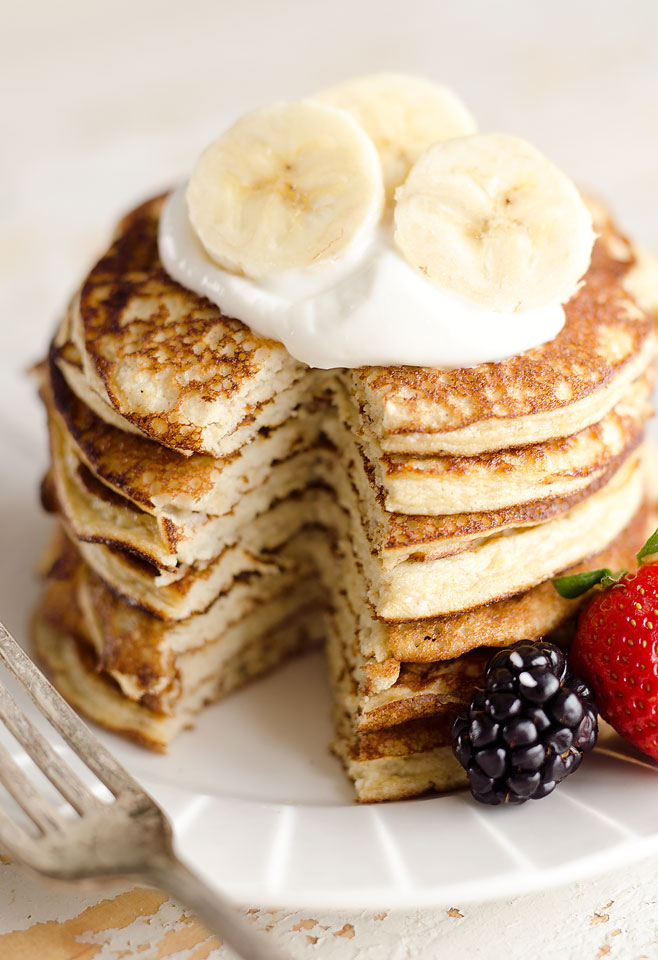 Banana Protein Pancakes