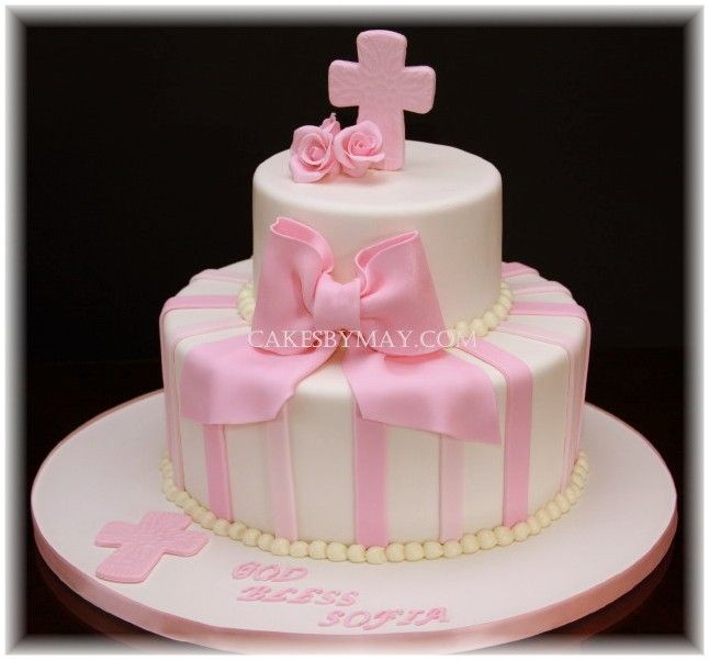 Baptism Christening Cake for Girl