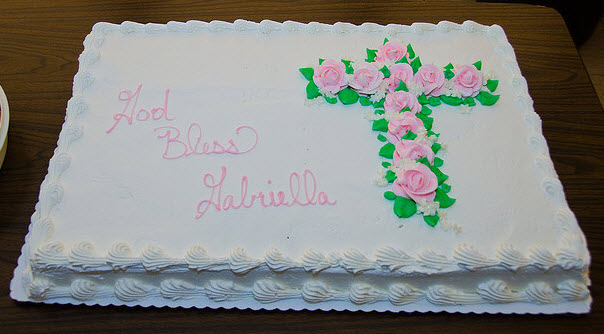 Baptism Sheet Cakes Ideas for Girls